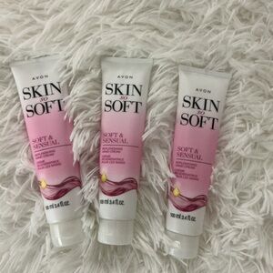 Avon Skin So Soft Soft & Sensual Hand Cream Set of 3 Moisturizing Lotion